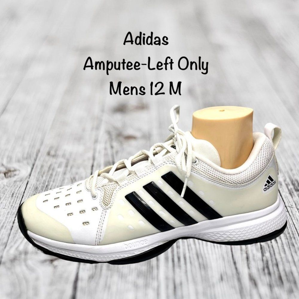 AMPUTEE LEFT ONLY Adidas Mens Barricade Classic Bounce White Sneaker Size‎ 12M